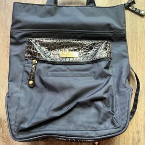Samantha Brown Croc Embossed Convertible Backpack Tote
